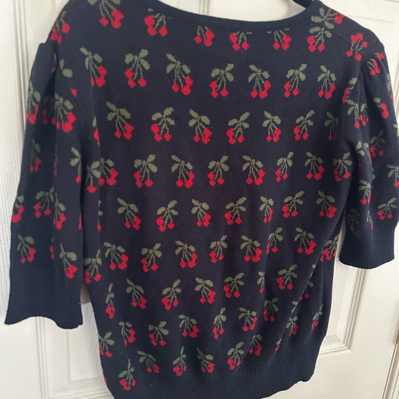 Collectif London Chrissie Cherry sweater Women's Vintage - Picture 5 of 6